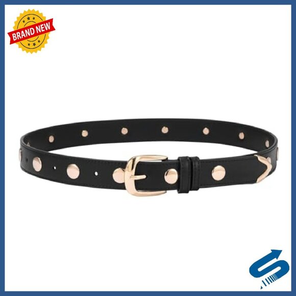 Studded Leather Belt for Women Punk Gothic Vintage Style Adjustable Fit main image 5